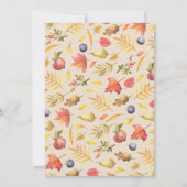 リトルカンプキン最初の誕生日パーティーの招待 招待状 (裏面)