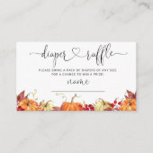 リトルカンプキン秋おむつラッフルチケットエンクロージャ エンクロージャーカード (正面)