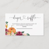 リトルカンプキン秋おむつラッフルチケット エンクロージャーカード (正面)