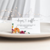 リトルカンプキン秋おむつラッフルチケット エンクロージャーカード