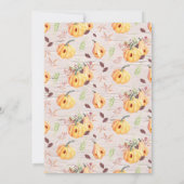 リトルカンプキン秋の誕生日パーティーの招待 招待状 (裏面)