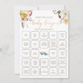 リトルカンプキン秋を見つけるゲストベビービンゴゲーム 招待状 (正面)