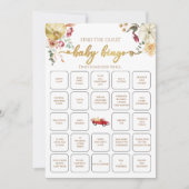 リトルカンプキン秋を見つけるゲストベビービンゴゲーム 招待状 (正面)