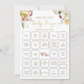 リトルカンプキン秋を見つけるゲストベビービンゴゲーム 招待状 (正面)