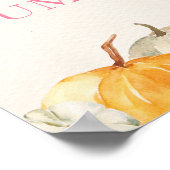 リトルカンプキン秋フローラガール誕生日歓迎 ポスター (角)