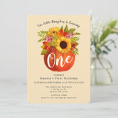 リトルカンプキン秋秋の第1誕生日 招待状 (スタンド正面)