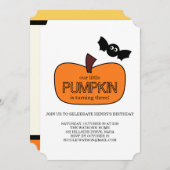 リトルカンプキン秋誕生日 招待状 (正面/裏面)