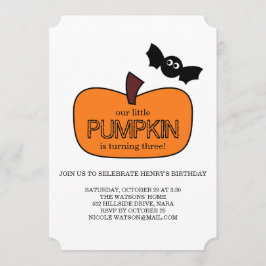 リトルカンプキン秋誕生日 招待状