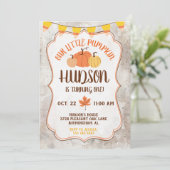 リトルカンプキン誕生日パーティーの招待 招待状 (スタンド正面)