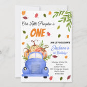 リトルカンプキン誕生日パーティーの招待 招待状 (正面)