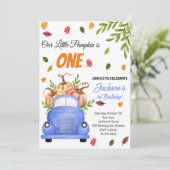 リトルカンプキン誕生日パーティーの招待 招待状 (スタンド正面)