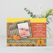 リトルカンプキン誕生日パーティーの招待 招待状 (スタンド正面)