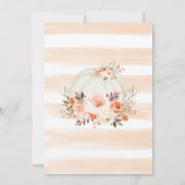 リトルカンプキン赤面ピーチ秋秋誕生日 招待状 (裏面)