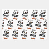 リトルカーダード名ボーイ誕生日 ラッピングペーパーシート (正面3)