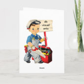 リトルカーペンター誕生日カードパーソナライズ名 カード (裏面)