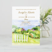 リトルガーデン卒業パーティー招待状 招待状 (スタンド正面)