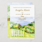 リトルガーデン卒業パーティー招待状 招待状 (正面/裏面)