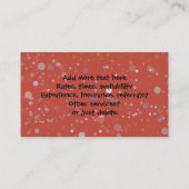 リトルガーリーは新鮮なパンを焼くのが大好きDk Rust 名刺 (裏面)