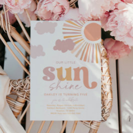 リトルガーリーサンシャイン誕生日招待状 招待状