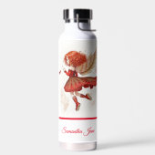 リトルガーリーレッドフェアリーファンタジーアート ウォーターボトル (左面)