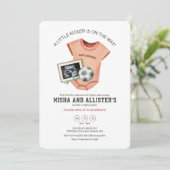 リトルキッカーベビーシャワー招待状 招待状 (スタンド正面)