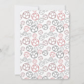 リトルキッカーベビーシャワー招待状 招待状 (裏面)