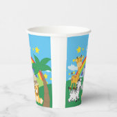 リトルキッズサファリジャングル動物とファーストネーム 紙コップ (右)