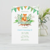 リトルキツネの森の水の色の誕生日パーティー 招待状 (スタンド正面)