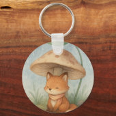 リトルキツネイン・ザ・レイン キーホルダー (正面)