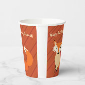 リトルキツネカラフルかわいい1歳の誕生日パーティーキッズ 紙コップ (左)