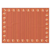 リトルキツネカラフルキュート1歳パーティーテーマ テーブルクロス (正面(横))