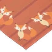 リトルキツネカラフルキュート1歳パーティーテーマ テーブルクロス (アングル)