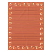 リトルキツネカラフルキュート1歳パーティーテーマ テーブルクロス (正面)