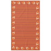 リトルキツネカラフルキュート1歳パーティーテーマ テーブルクロス (正面)