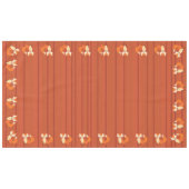 リトルキツネカラフルキュート1歳パーティーテーマ テーブルクロス (正面(横))