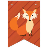 リトルキツネカラフルキュート1歳パーティーテーマ バンティングフラッグ (第1の旗)