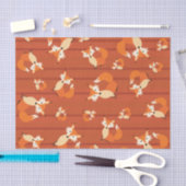 リトルキツネカラフルキュート1歳パーティーテーマ 薄葉紙 (クラフト)