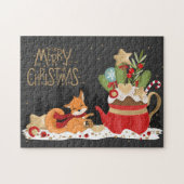 リトルキツネクリスマスパズル ジグソーパズル (横)