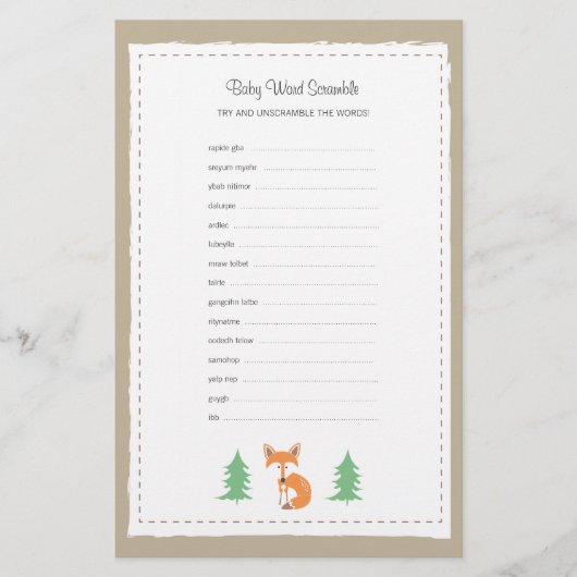 リトルキツネベビー単語スクランブルゲーム (正面)