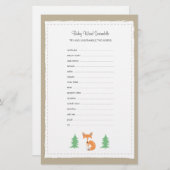 リトルキツネベビー単語スクランブルゲーム (正面/裏面)