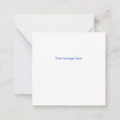 リトルキツネミニサンキューノートカード ノートカード (裏面)