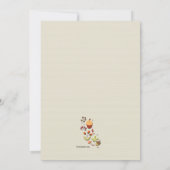 リトルキツネ招待状 招待状 (裏面)