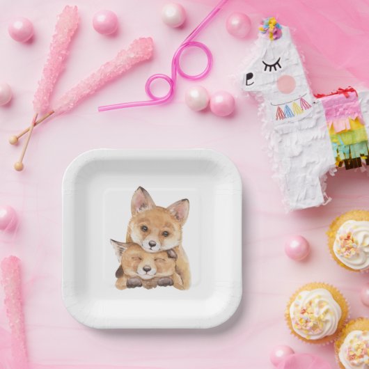 リトルキツネ紙プレート ペーパープレート (パーティー)