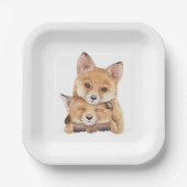 リトルキツネ紙プレート ペーパープレート (正面)