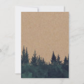 リトルキツネ素朴フォレストバースデーパーティー 招待状 (裏面)