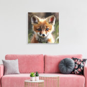 リトルキツネ キャンバスプリント (インサイチュ (リビング))
