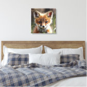 リトルキツネ キャンバスプリント (インサイチュ (寝室))