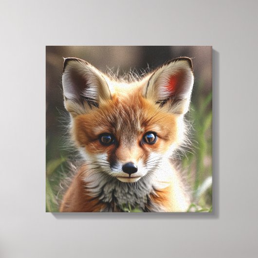 リトルキツネ キャンバスプリント (正面)