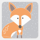 リトルキツネ スクエアシール (正面)