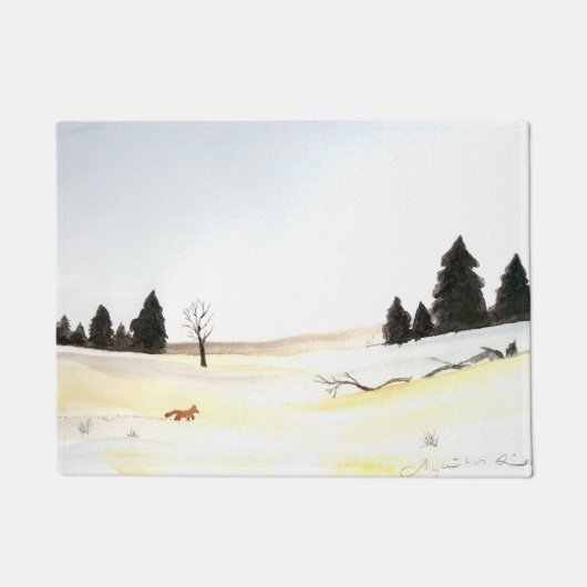 リトルキツネ ドアマット (正面)